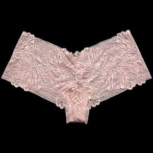 Victoria’s Secret Incredible Sheer floral lace Shortie panty Dermure Pink XLarge